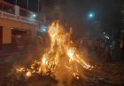 सनातनी परंपरा के  साथ दहन हुई होलिका मैया